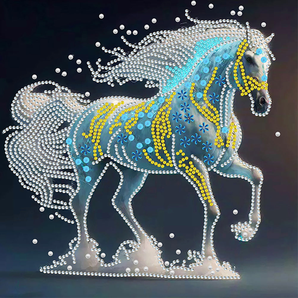 Chinese Zodiac - Horse - Special Shaped Drill Diamond Painting 30*30CM