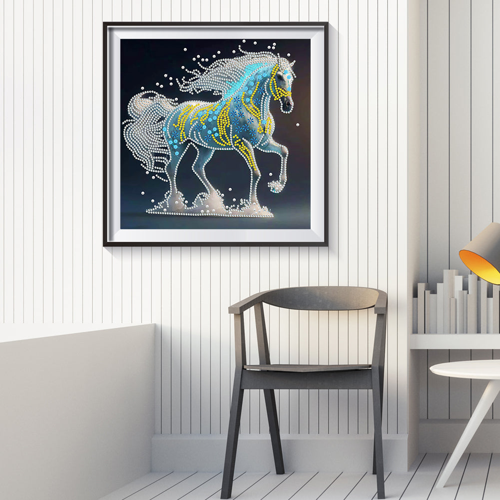 Chinese Zodiac - Horse - Special Shaped Drill Diamond Painting 30*30CM