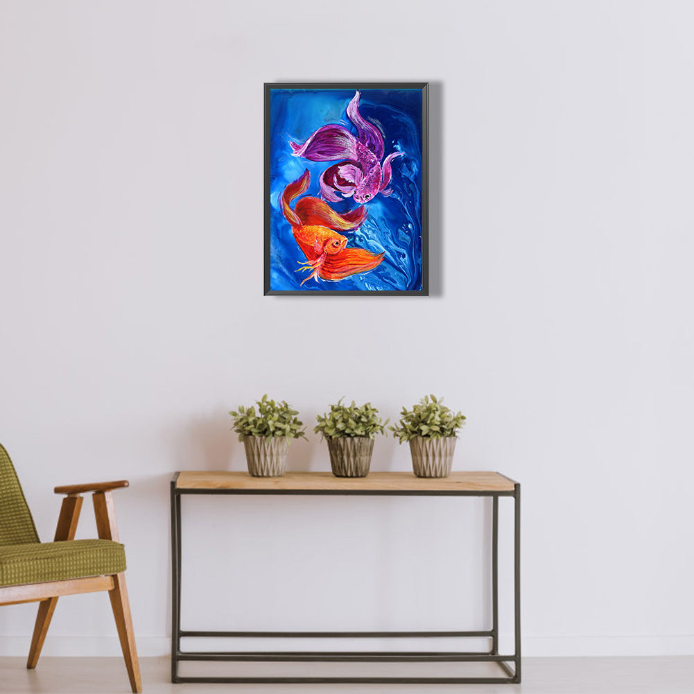 Pisces Totem - Full Round Drill Diamond Painting 30*40CM
