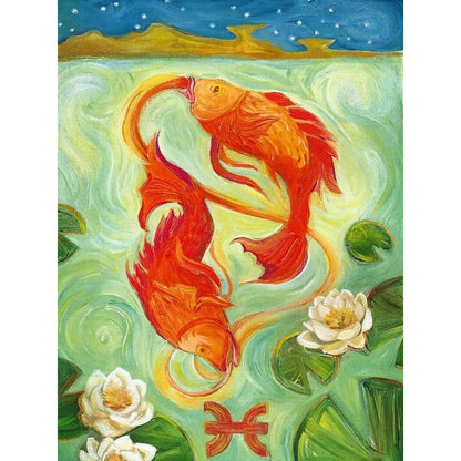 Pisces Totem - Full Round Drill Diamond Painting 30*40CM