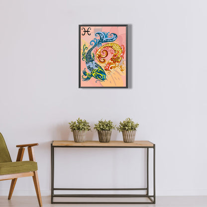 Pisces Totem - Full Round Drill Diamond Painting 30*40CM