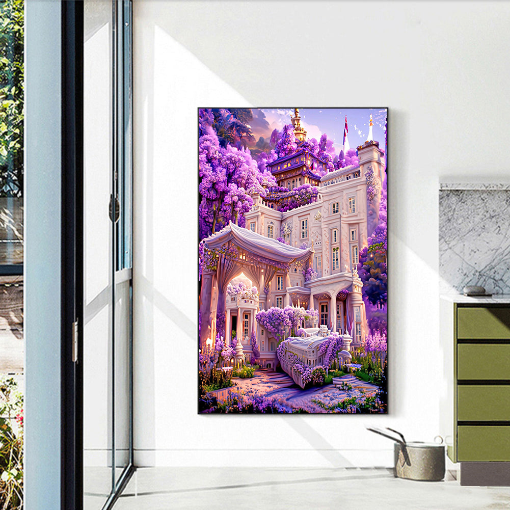 Lavender Palace - Full Round Drill Diamond Painting 45*70CM