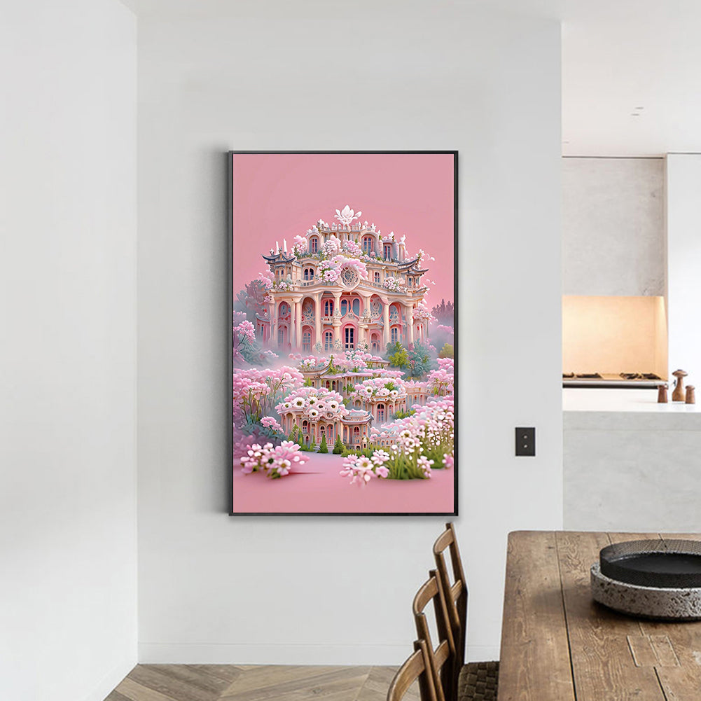 Little Daisy Palace - Full Round Drill Diamond Painting 45*70CM