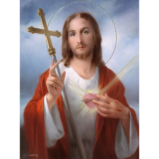 Religion Jesus - Full Round Drill Diamond Painting 30*40CM