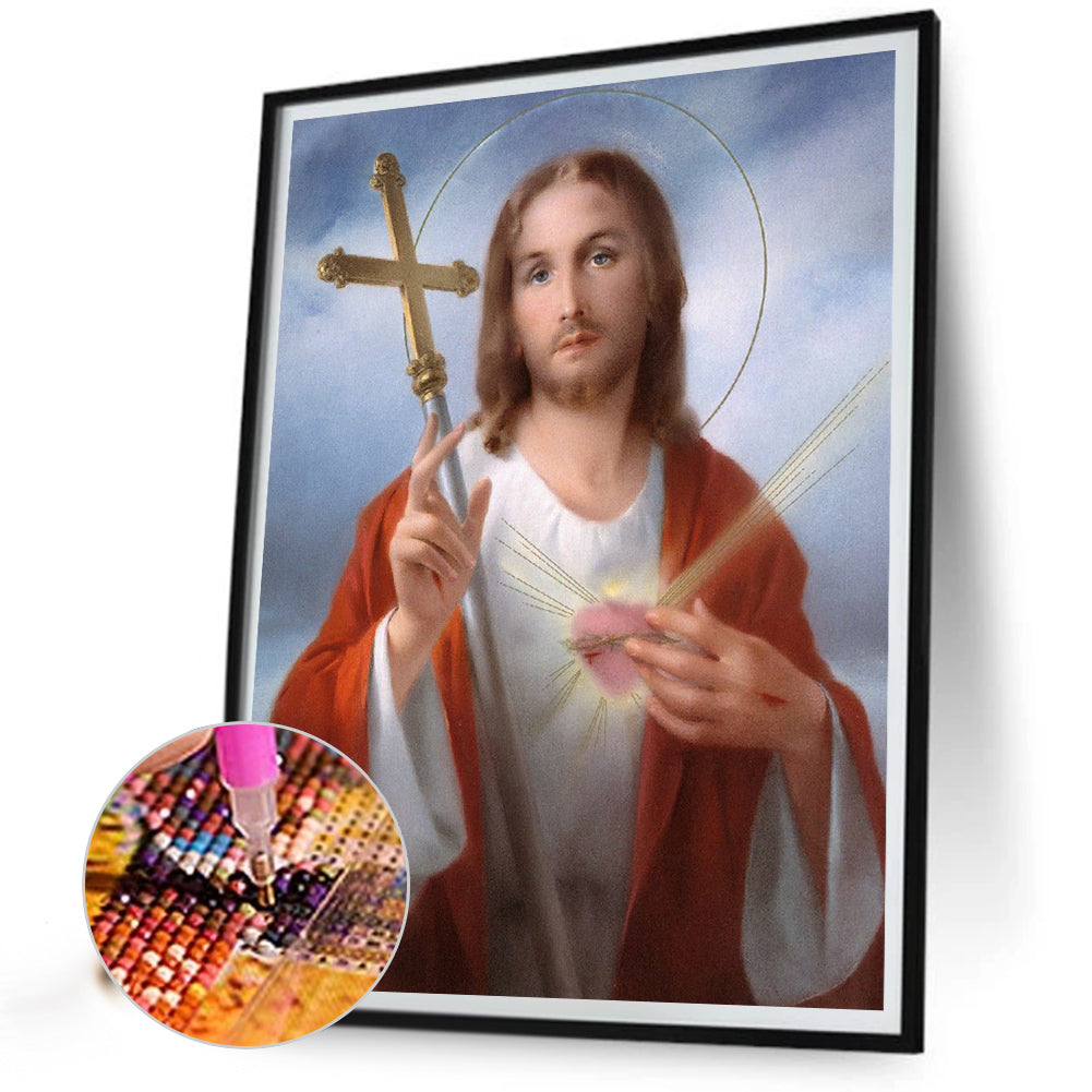 Religion Jesus - Full Round Drill Diamond Painting 30*40CM