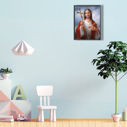 Religion Jesus - Full Round Drill Diamond Painting 30*40CM