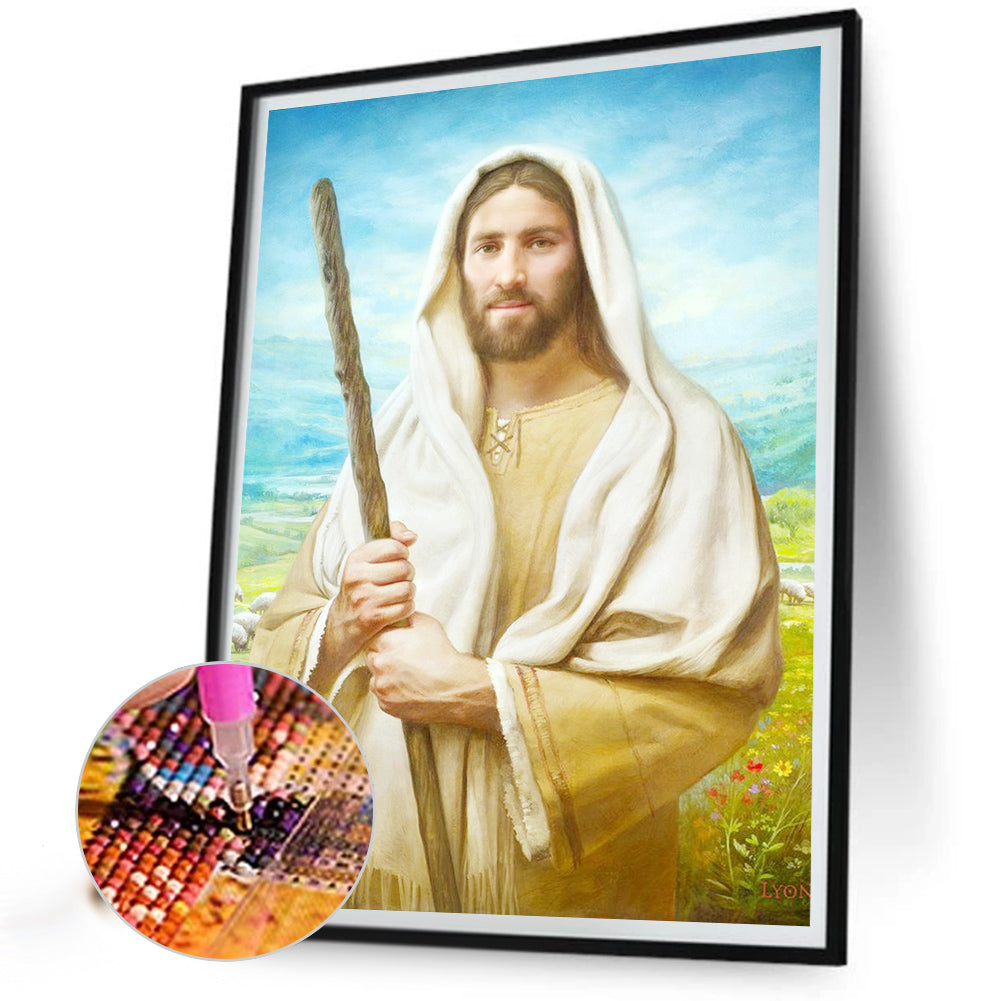 Religion Jesus - Full Round Drill Diamond Painting 30*40CM