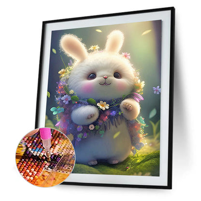 Chinese Zodiac Rabbit - Full Round Drill Diamond Painting 30*40CM