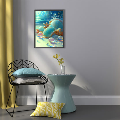 Seaside Pearl Shell - Full Round Drill Diamond Painting 40*50CM