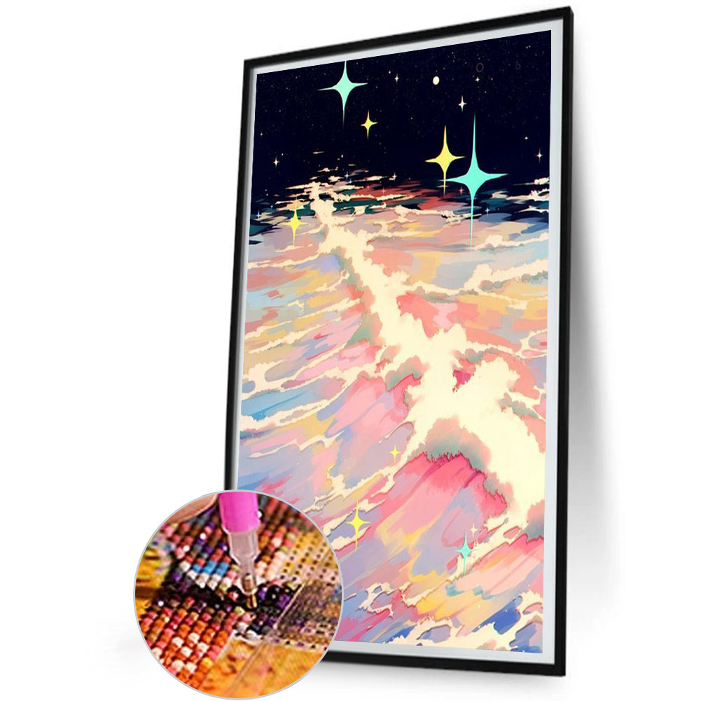 Shiny Beach - Full Round Drill Diamond Painting 40*60CM