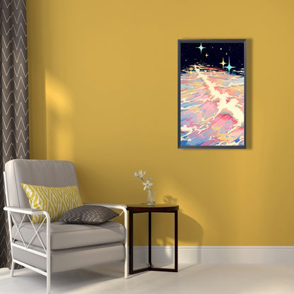 Shiny Beach - Full Round Drill Diamond Painting 40*60CM