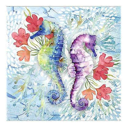 A Pair Of Seahorses - Full Square Drill Diamond Painting 30*30CM