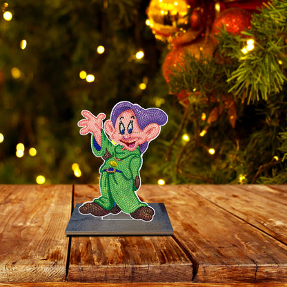DIY Crystal Diamond Ornament Art Crafts Wooden Cartoon Home Decoration Kids Gift