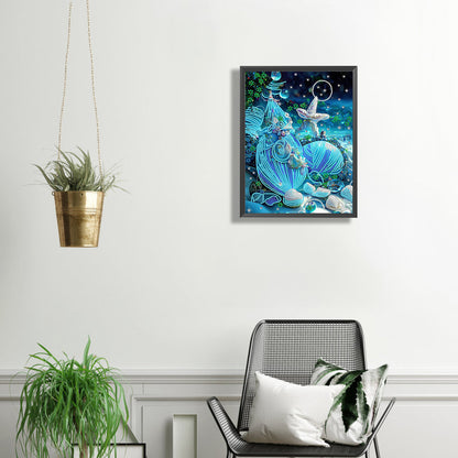 Dream Shell - Special Shaped Drill Diamond Painting 30*40CM