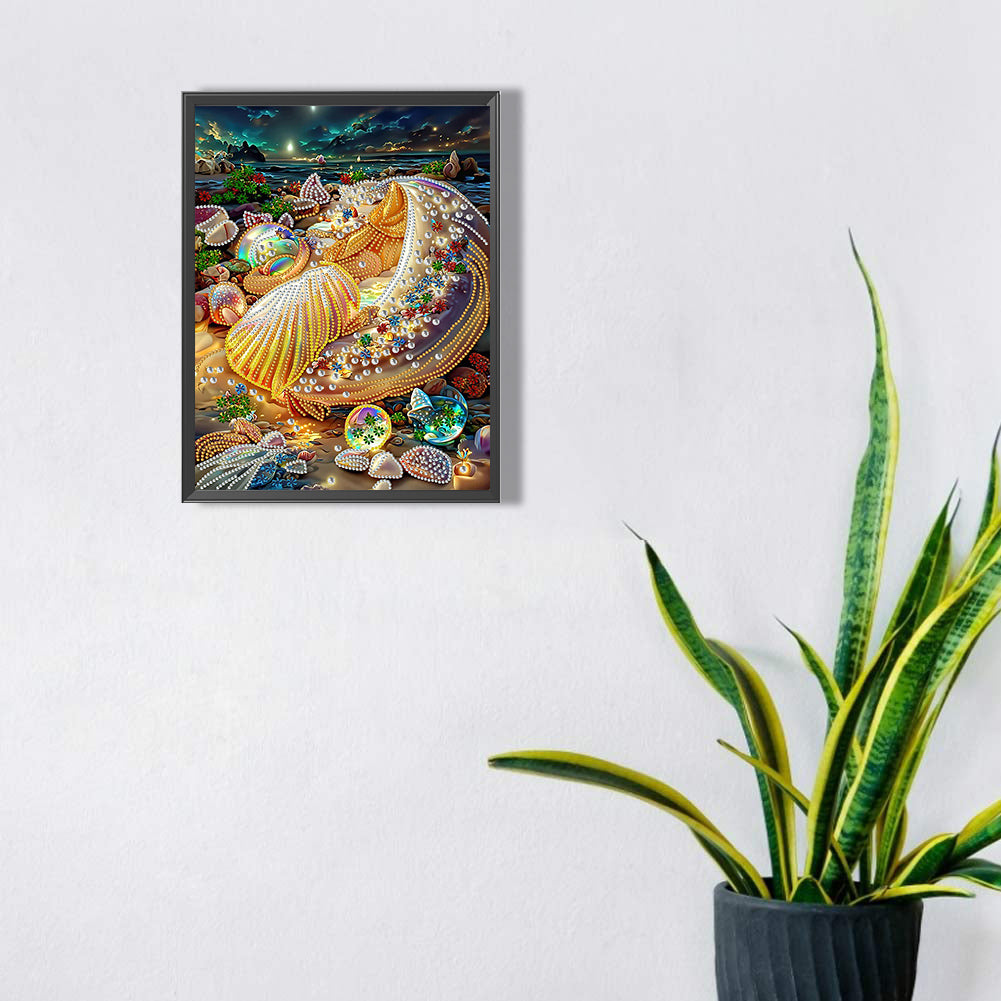 Dream Shell - Special Shaped Drill Diamond Painting 30*40CM