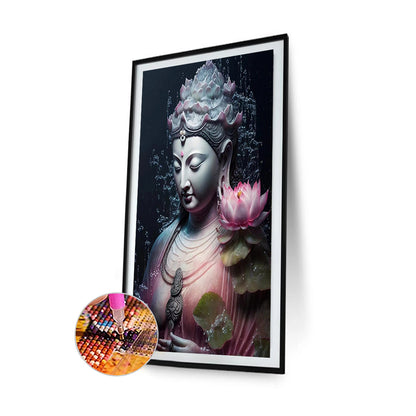 Buddhist Lotus Avalokitesvara - Full Round Drill Diamond Painting 40*60CM