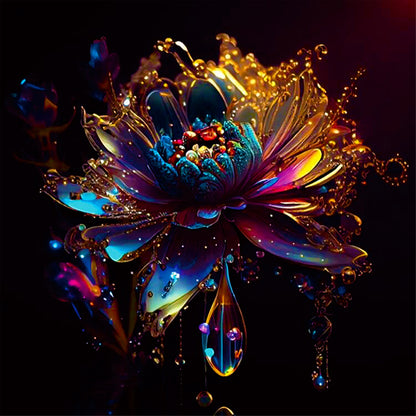 Crystal Flower - Full Round Drill Diamond Painting 30*30CM
