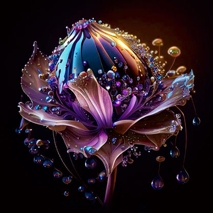 Crystal Flower - Full Round Drill Diamond Painting 30*30CM