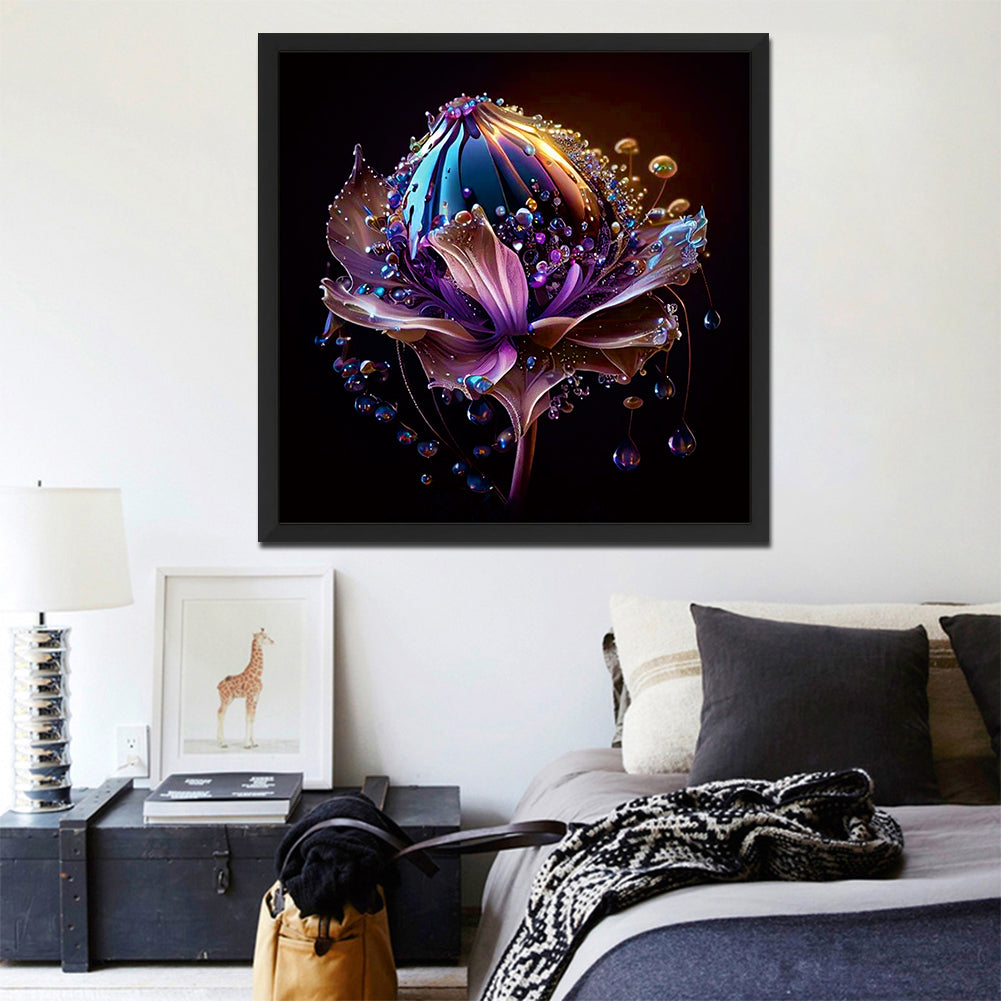 Crystal Flower - Full Round Drill Diamond Painting 30*30CM