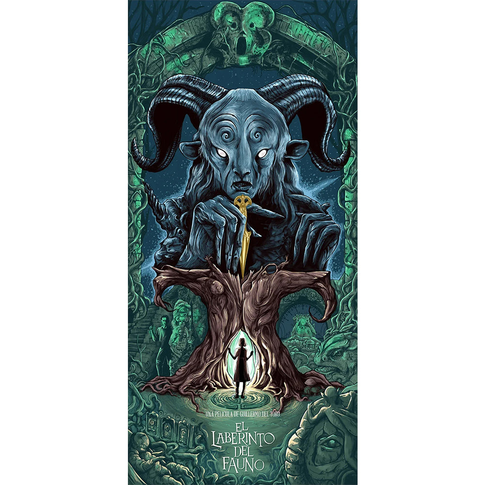 Pan'S Labyrinth Poster - Full Round Drill Diamond Painting 30*60CM