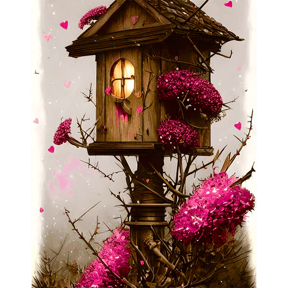 Bird House - Full Round Drill Diamond Painting 30*40CM