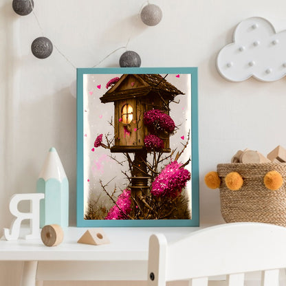 Bird House - Full Round Drill Diamond Painting 30*40CM