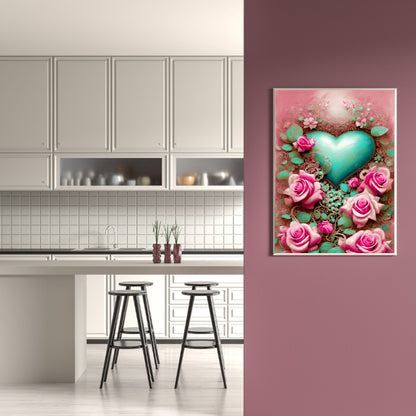 Love Rose - Full Round Drill Diamond Painting 30*40CM