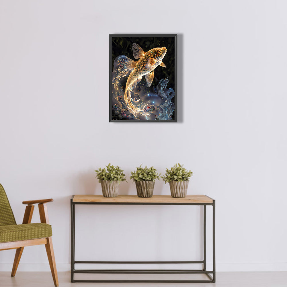 Mystery Goldfish - Full Round Drill Diamond Painting 30*40CM