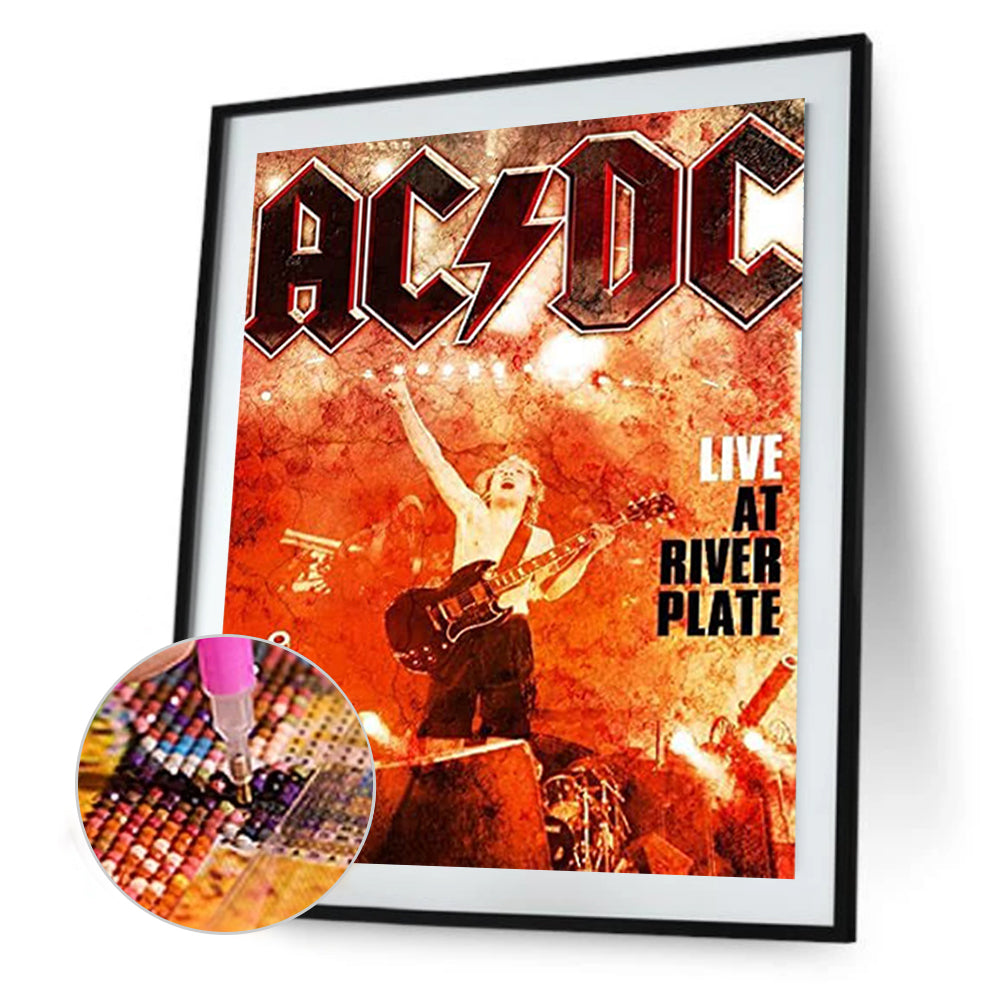 Ac/Dc'S Music Album - Full Round Drill Diamond Painting 40*50CM