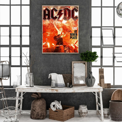 Ac/Dc'S Music Album - Full Round Drill Diamond Painting 40*50CM