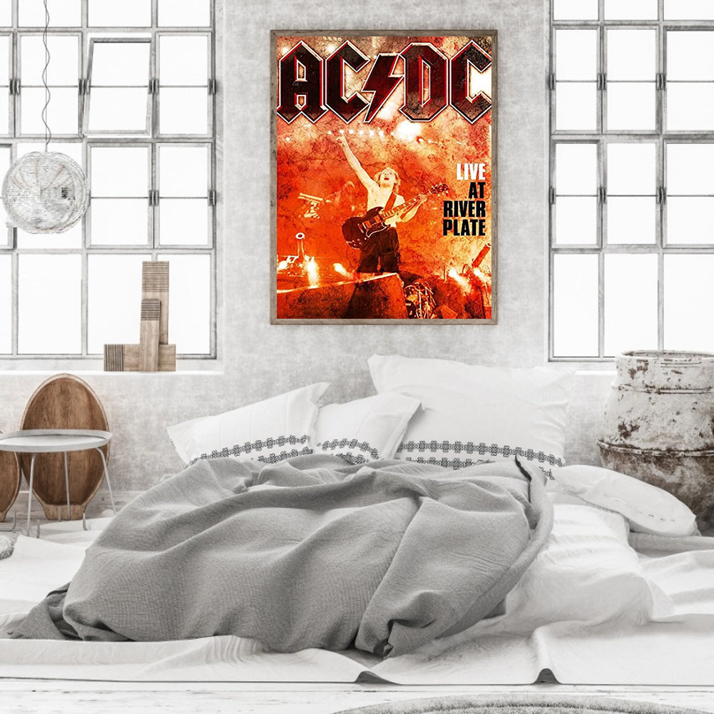 Ac/Dc'S Music Album - Full Round Drill Diamond Painting 40*50CM