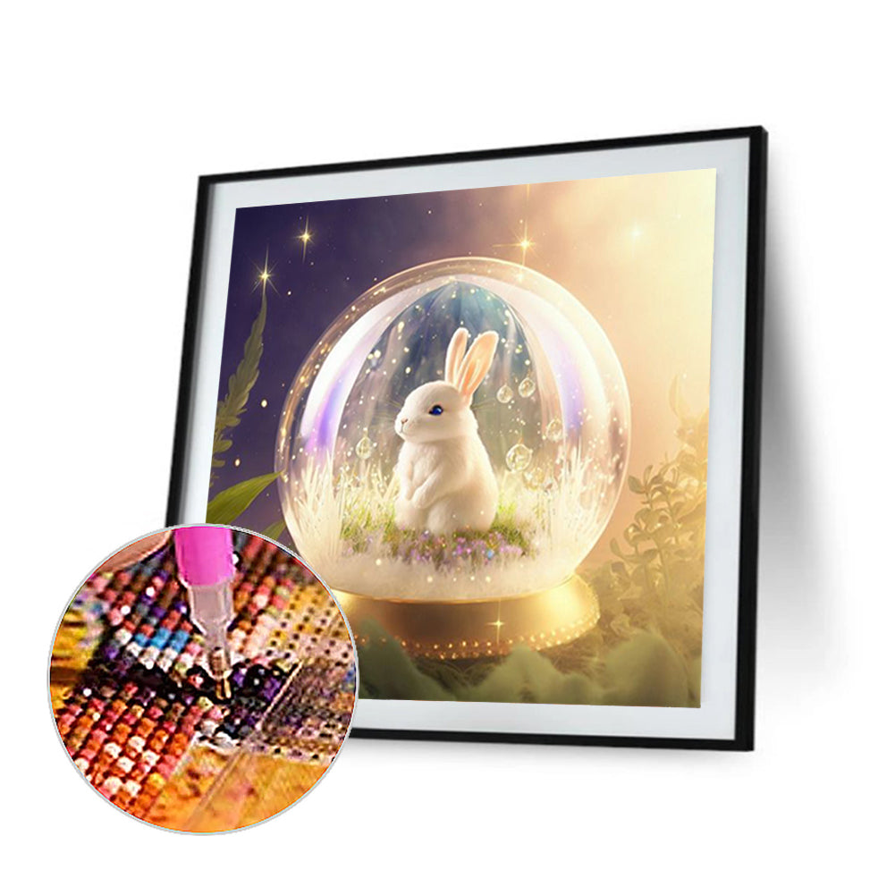 Fantasy Cartoon Rabbit Crystal Ball - Full Round Drill Diamond Painting 30*30CM