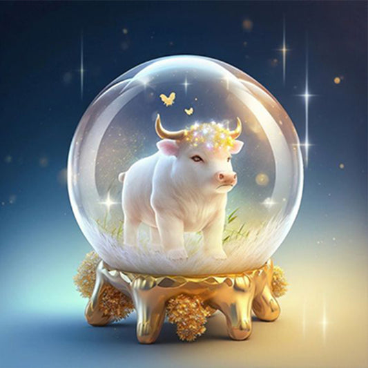 Fantasy Cartoon Calf Crystal Ball - Full Round Drill Diamond Painting 30*30CM