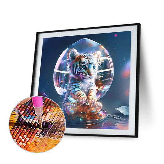 Fantasy Cartoon Tiger Crystal Ball - Full Round Drill Diamond Painting 30*30CM