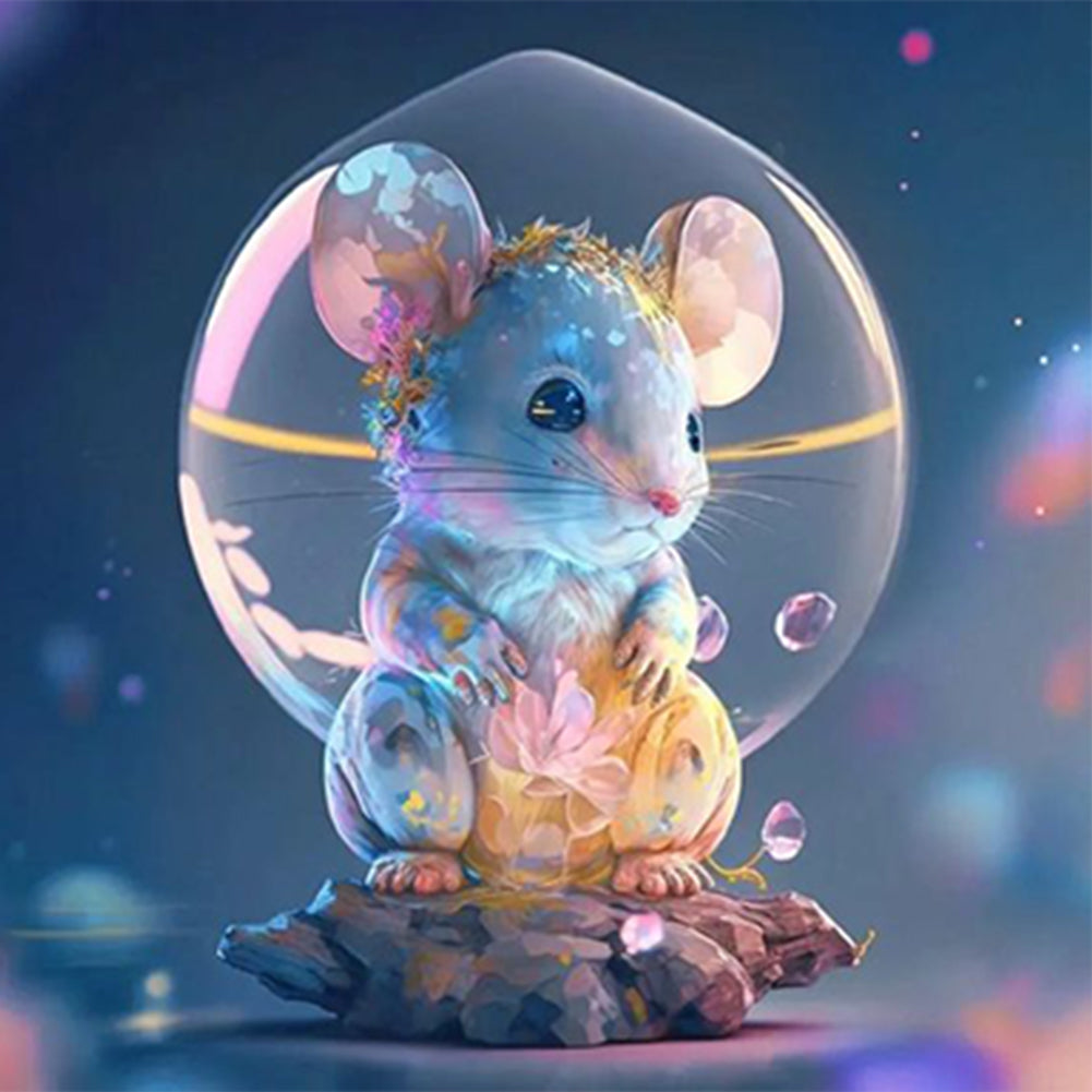 Fantasy Cartoon Mouse Crystal Ball - Full Round Drill Diamond Painting 30*30CM