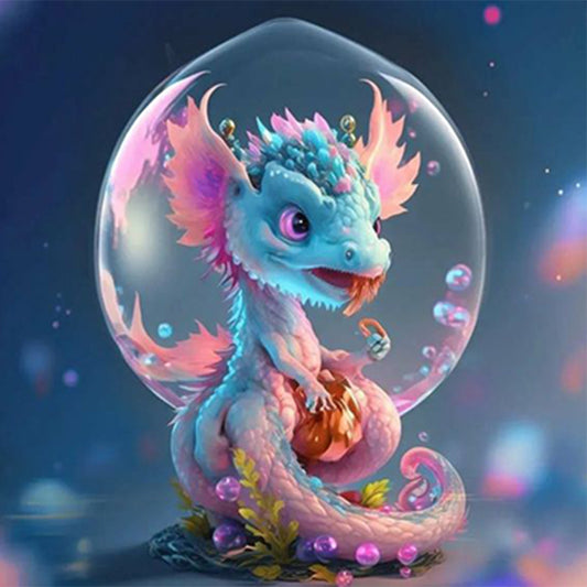 Fantasy Cartoon Pterosaur Crystal Ball - Full Round Drill Diamond Painting 30*30CM