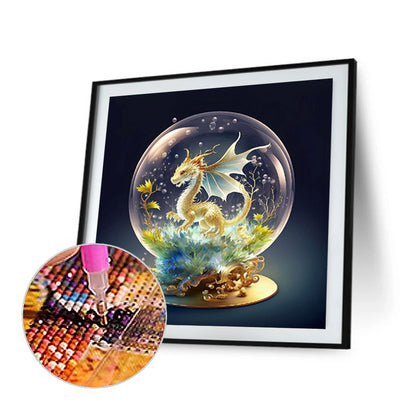Fantasy Cartoon Pterosaur Crystal Ball - Full Round Drill Diamond Painting 30*30CM