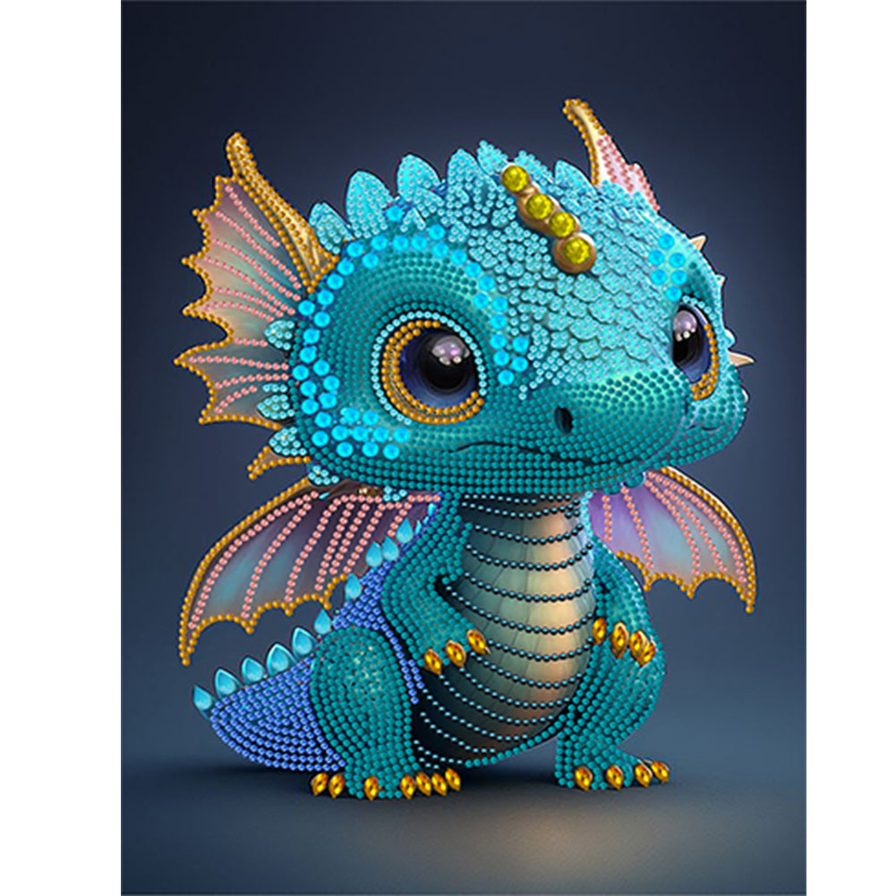 Little Dragon - Special Shaped Drill Diamond Painting 30*40CM