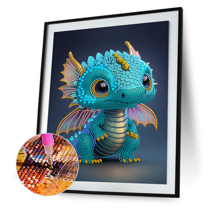 Little Dragon - Special Shaped Drill Diamond Painting 30*40CM