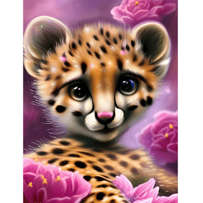 Little Leopard - Full Round Drill Diamond Painting 30*40CM