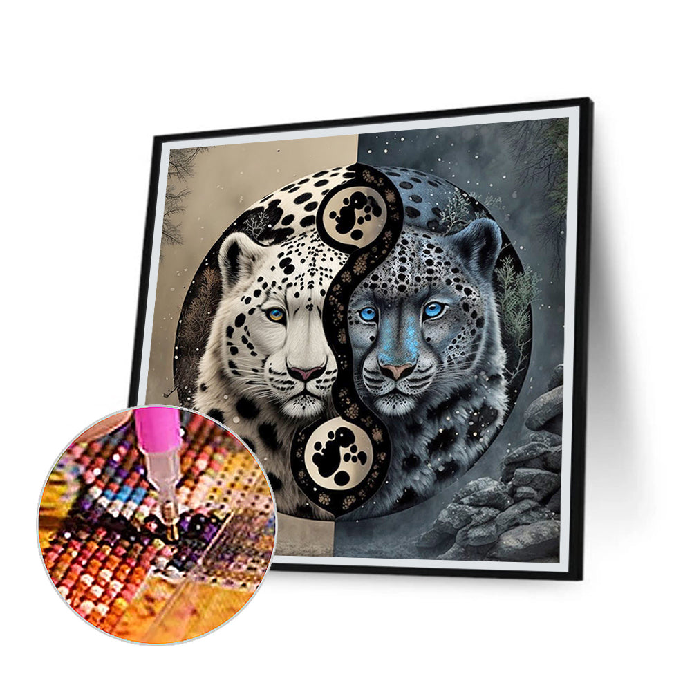 Tai Chi Leopard Painting - Full Round Drill Diamond Painting 30*30CM