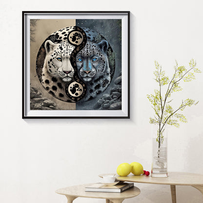 Tai Chi Leopard Painting - Full Round Drill Diamond Painting 30*30CM