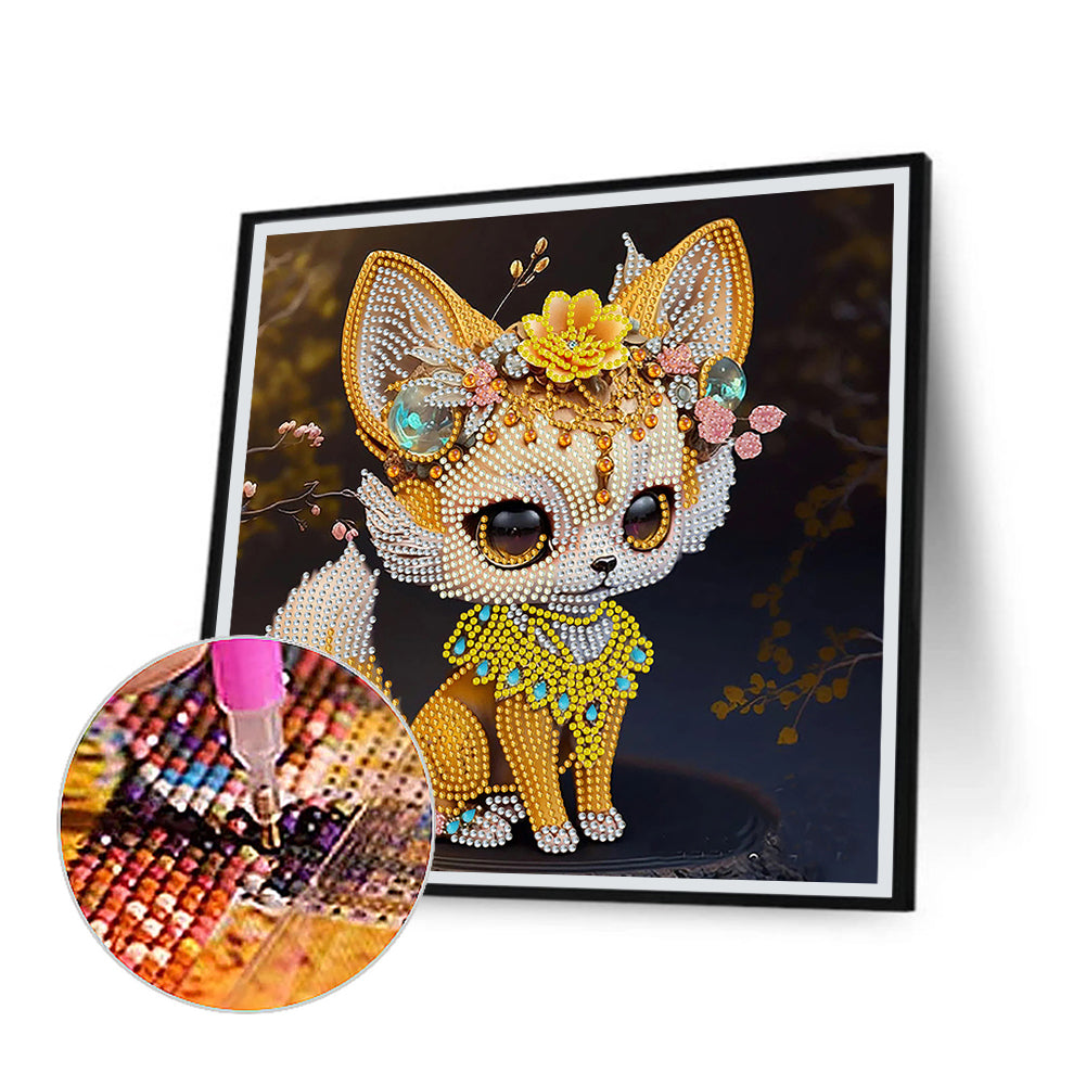 Little Fox - Special Shaped Drill Diamond Painting 30*30CM