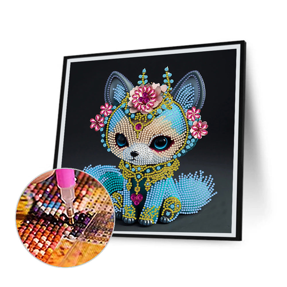 Little Fox - Special Shaped Drill Diamond Painting 30*30CM