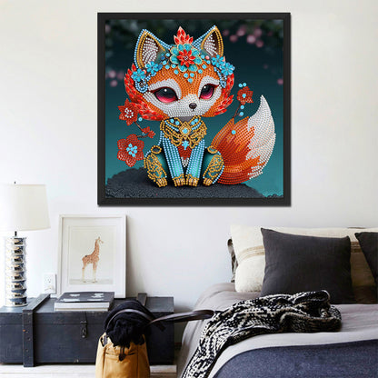 Little Fox - Special Shaped Drill Diamond Painting 30*30CM