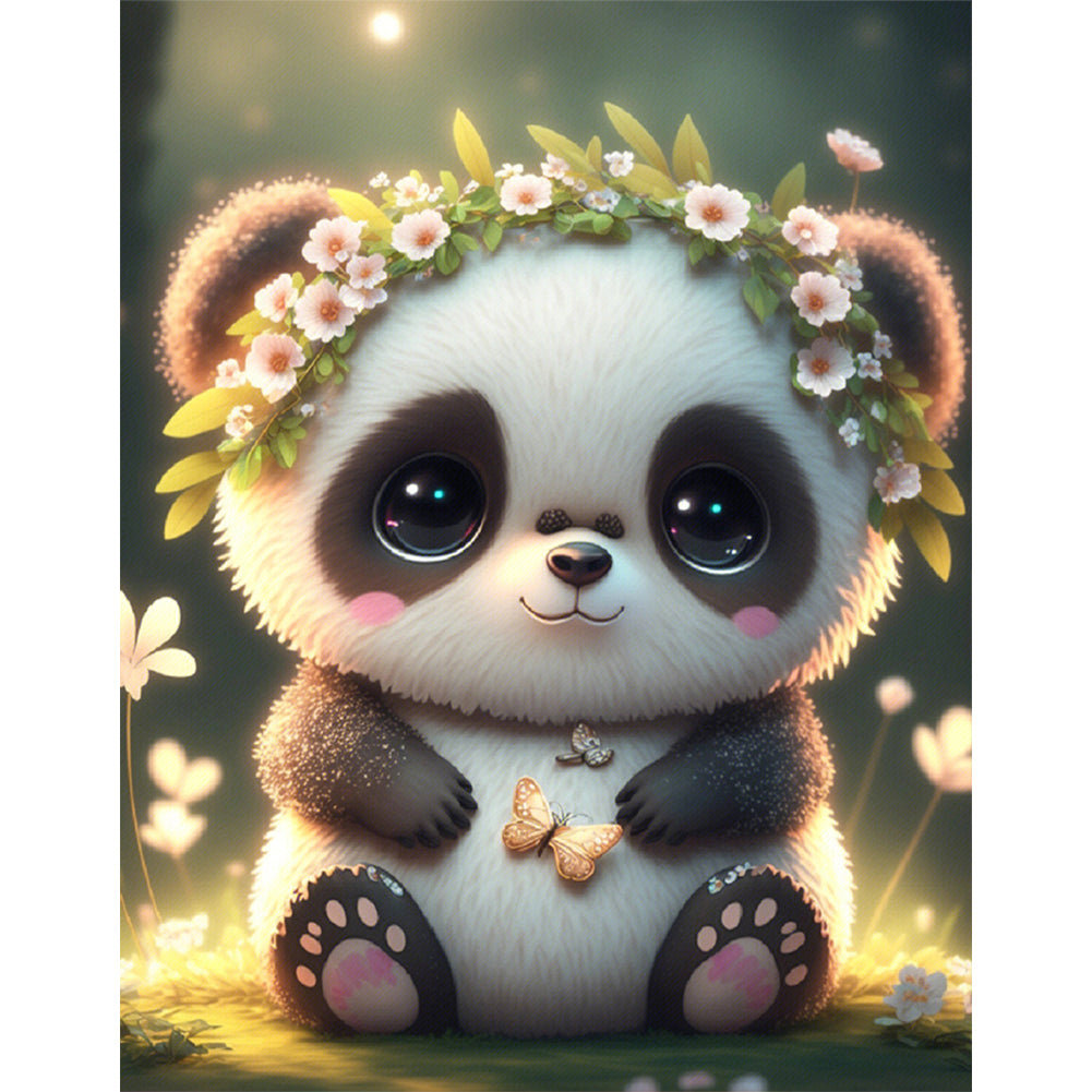 Fantasy Panda - Full Round Drill Diamond Painting 30*40CM