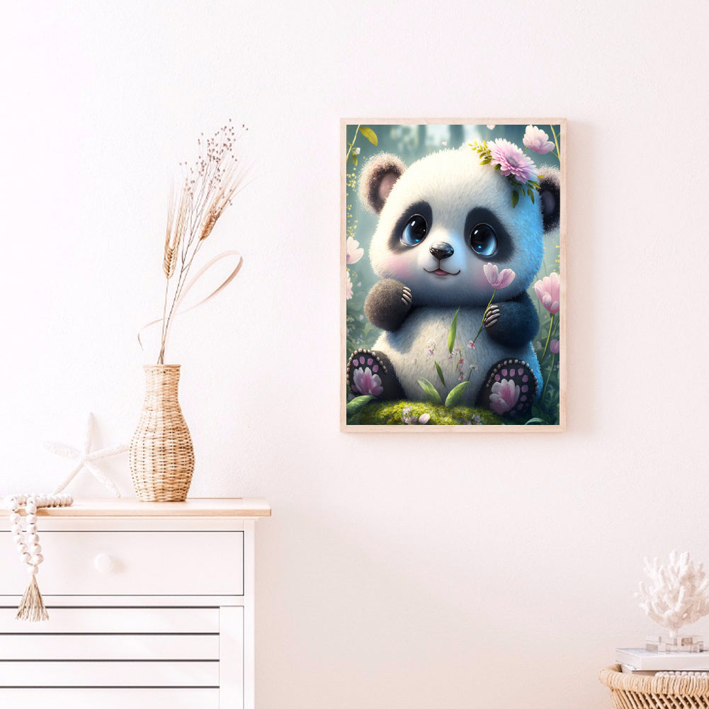 Fantasy Panda - Full Round Drill Diamond Painting 30*40CM
