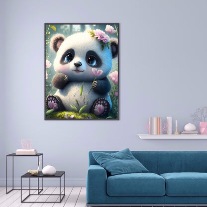 Fantasy Panda - Full Round Drill Diamond Painting 30*40CM