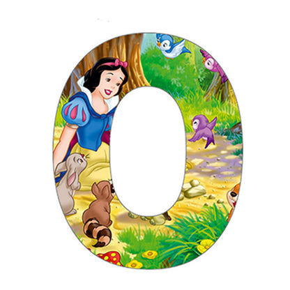 Snow White Letter O - Full Round Drill Diamond Painting 30*30CM