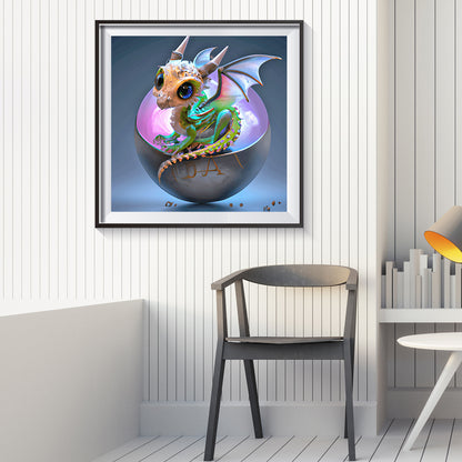 Guardian Planet Little Pterosaur - Full Round Drill Diamond Painting 30*30CM